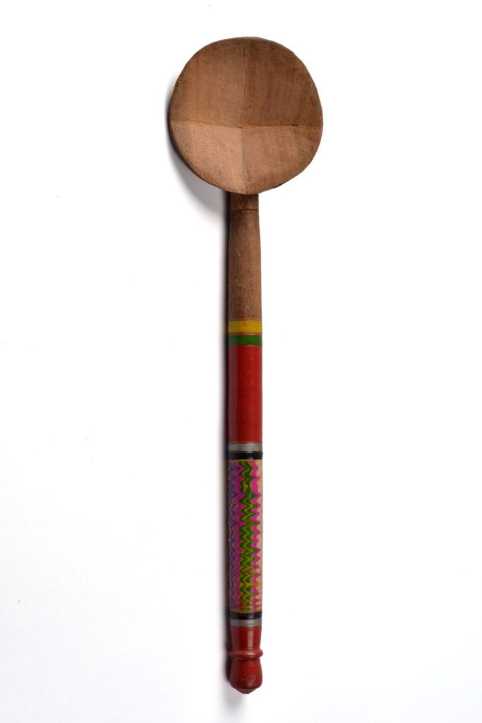 Handmade Lacquered Wooden Ladle Spoon (12 in) 41