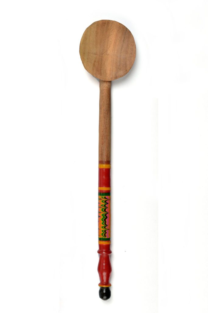 Handmade Lacquered Wooden Ladle Spoon - Large