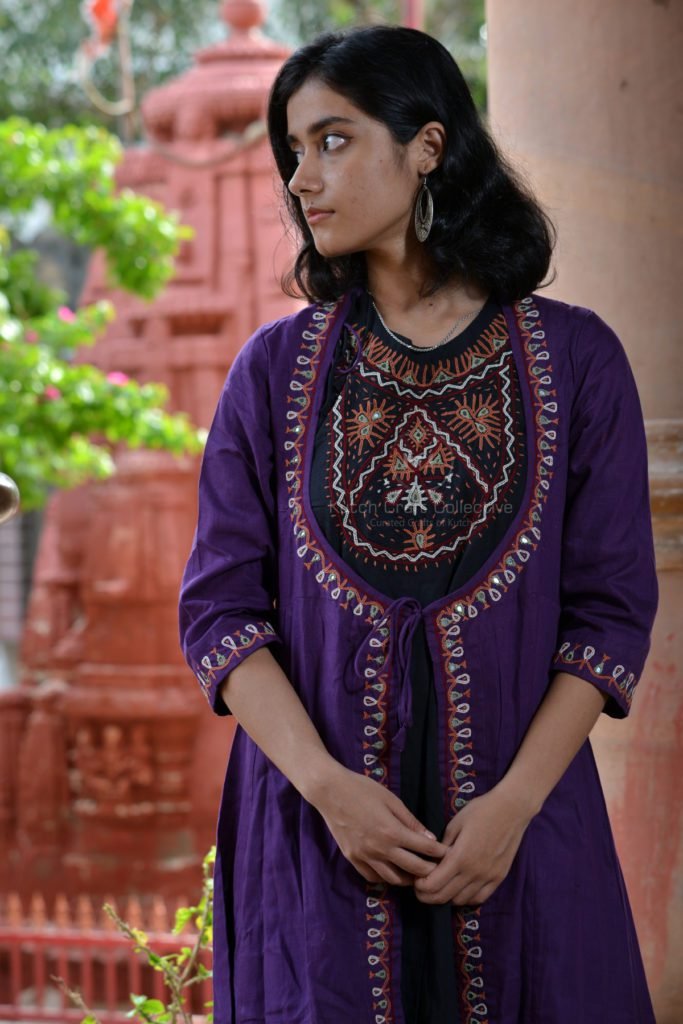 Rabari Hand Embroidered Angrakha – Kutch Craft Collective
